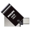 Philips mälupulk 2in1 OTG 64GB USB 3.1 + USB C Midnight must