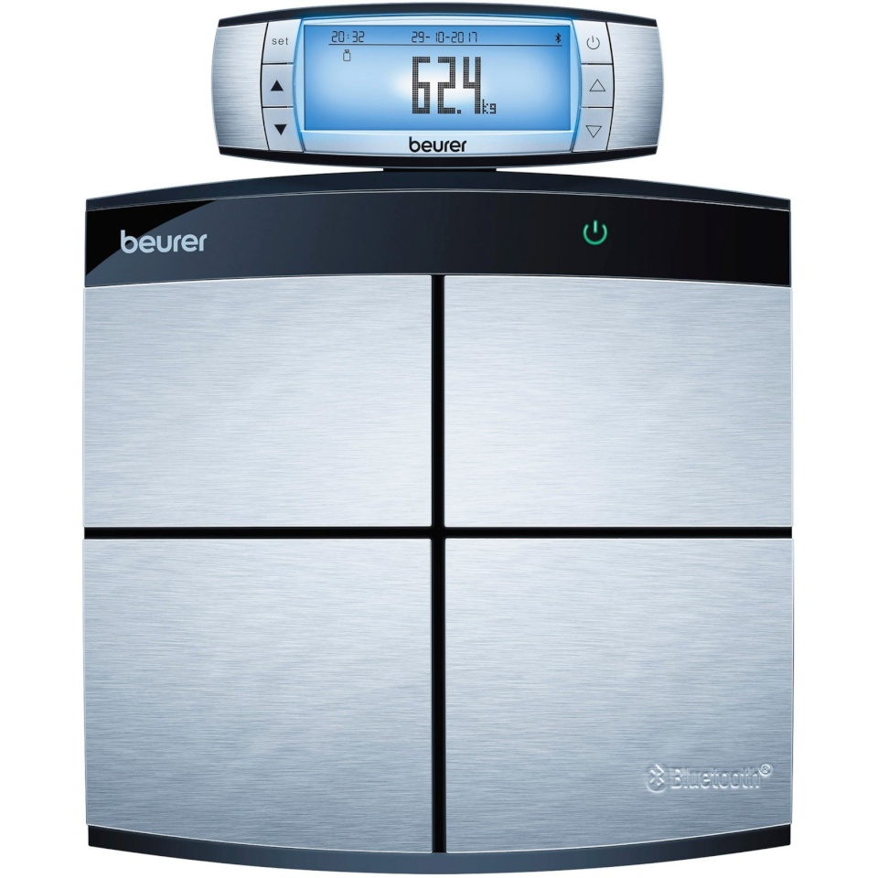 Beurer digitaalne vannitoakaal BF 105 Body Complete Analysis Scale, hõbedane