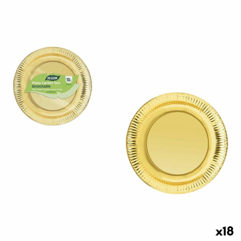 Algon Taldrikute komplekt kuldne 23cm 10tk (18tk)
