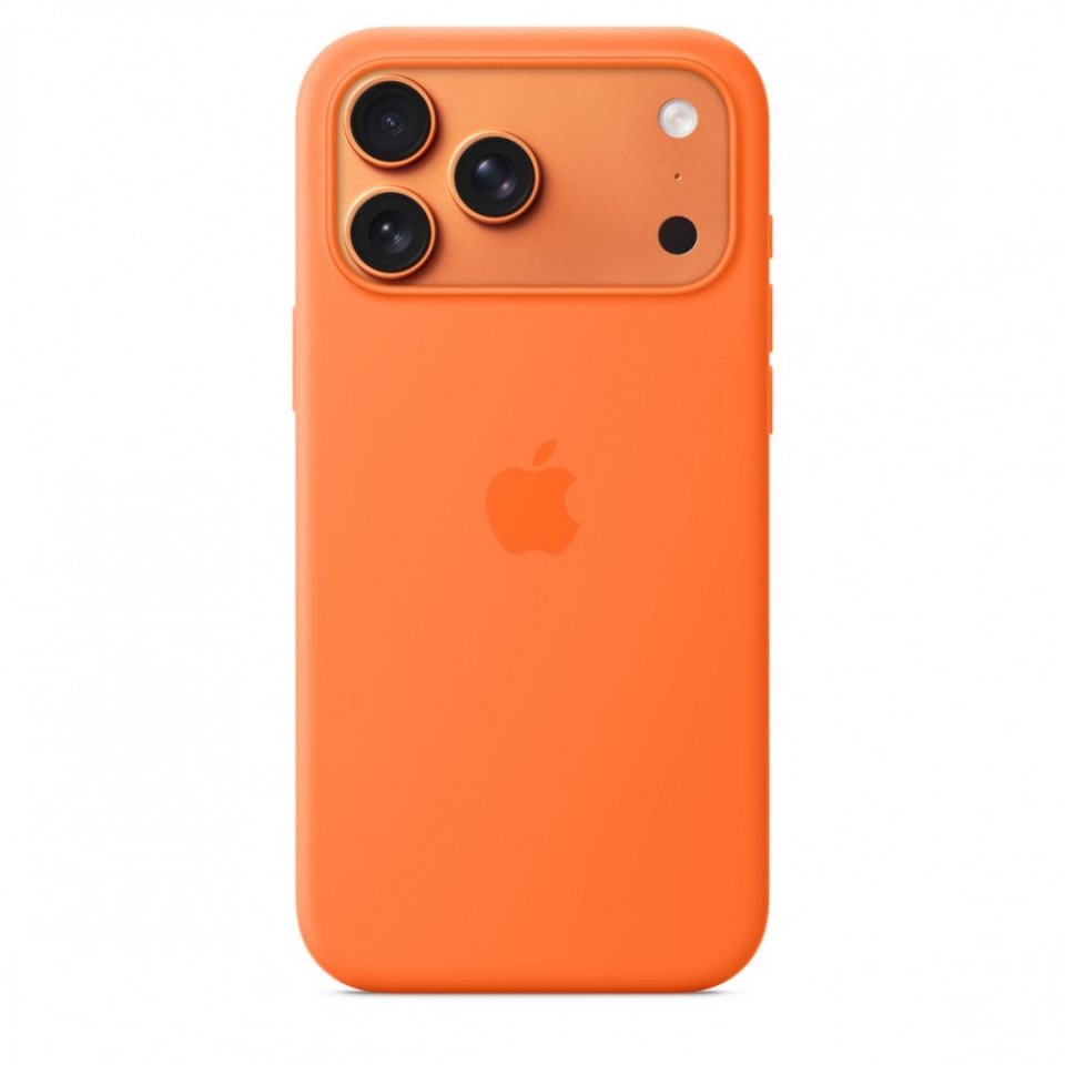 Apple kaitsekest iPhone 17 Pro Max Silicone Case with MagSafe - oranž