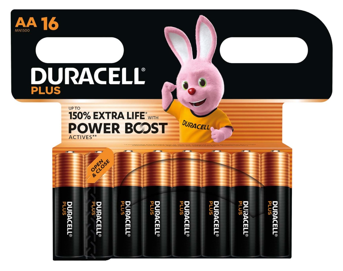 Duracell patareid Plus Boost MN 1500 AA BL16 |