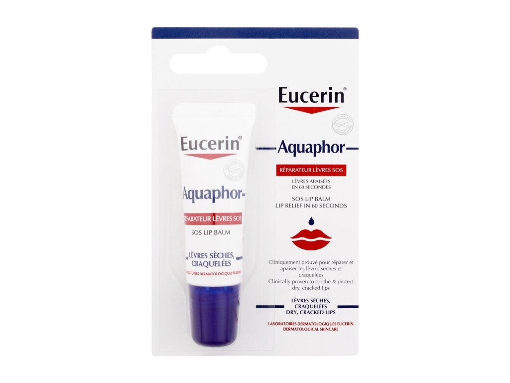 Eucerin huulepalsam Aquaphor SOS Lip Balm 10ml, naistele