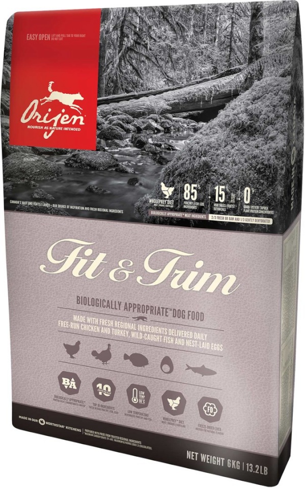 Orijen kuivtoit koerale Fit&Trim 11,4kg Adult Chicken, Fish, Turkey