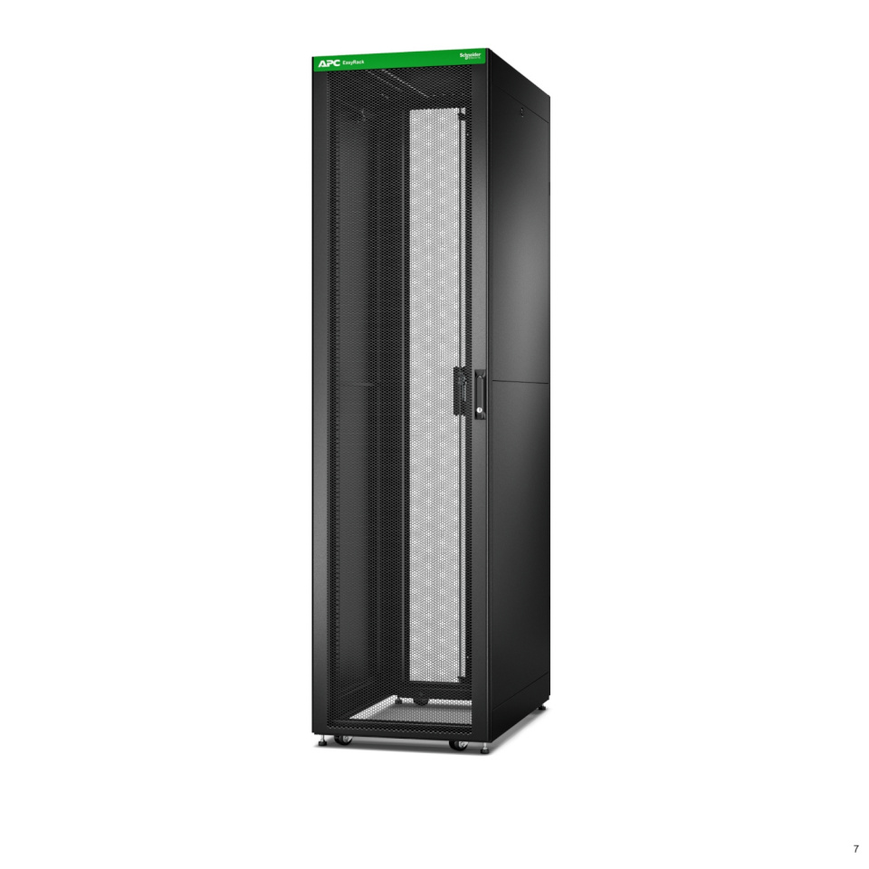 APC Easy Rack 600mm/48U/1000mm with Roof, Side panel,castors,feet and 4 Brackets, No Bottom, must