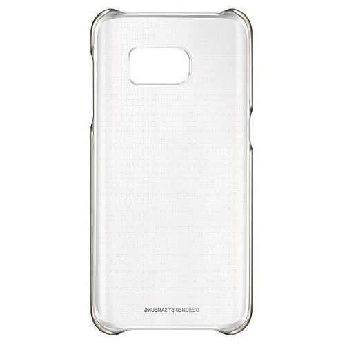 Samsung Galaxy S7 Clear Cover telefonikate, läbipaistev ( kuldne raam )