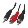 Intos helikaabel InLine 2x RCA -> 3,5 mm, 5 m
