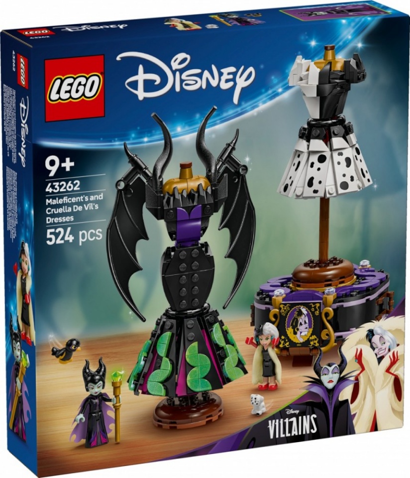 LEGO klotsid 43262 Disney Classic Die Kleider von Malefiz & Cruella de Vil