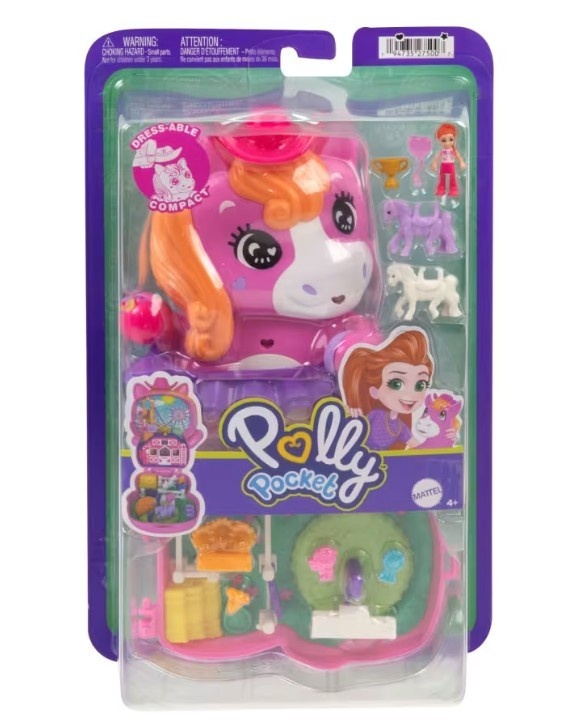Mattel mängufiguur Set Polly Pocket Pony Rodeo
