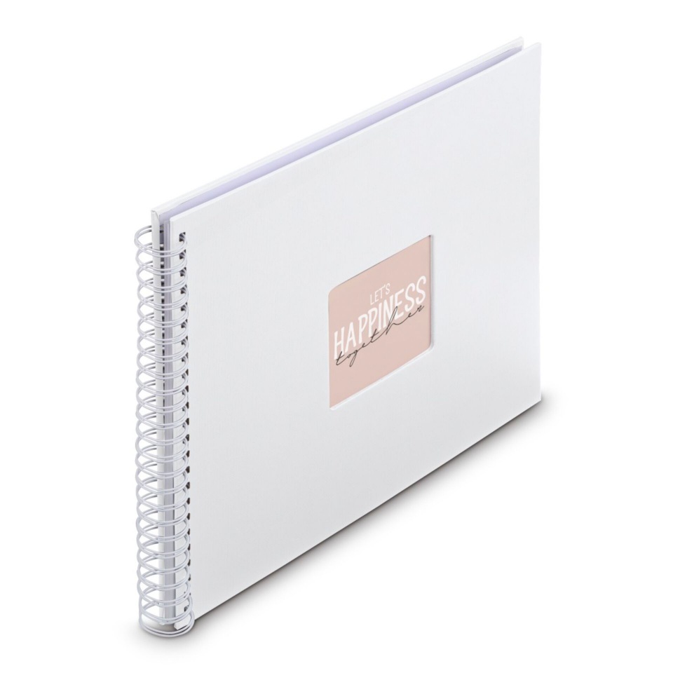 Hama fotoalbum Fine Art Spiral valge 36x32 50 schwarze Seiten 9844