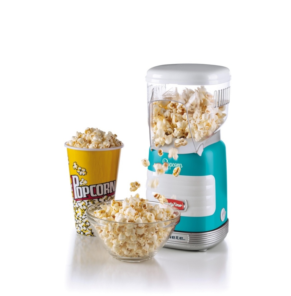 Ariete 2956 Pop Corn Popper Party Time Retrostiilis kompaktne popkornimasin