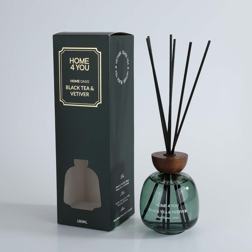 H4Y kodulõhnastaja Home Oasis, Black Tea & Vetiver, 180ml 