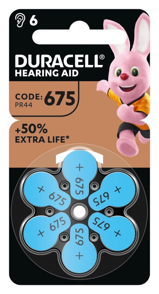 Duracell kuuldeaparaadile 675 6tk.