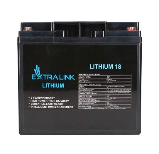 Extralink patarei LiFePO4 18AH 12.8V BMS EX.30417