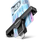 AXAGON mälukaardilugeja CRE-SMPC USB-C ID kaardilugeja Smart Card Reader