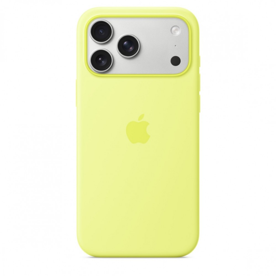 Apple kaitsekest iPhone 17 Pro Max Silicone Case with MagSafe - Neon Yello