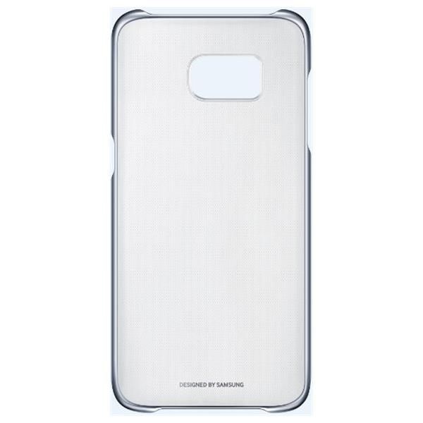 Samsung Galaxy S7 Edge Clear Cover telefonikate, läbipaistev ( must raam )