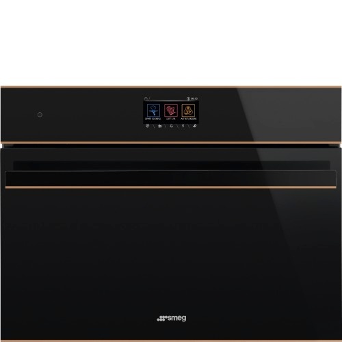 SMEG kompakt auru-kombiahi SO4604S4PNR, Dolce Stil Novo, 41L, A++, aurupuhastus, must/vask