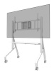 NeoMounts MOVE Go XL FL50-575WH1 TV trolley - 65-110" - max 125 kg - manual h 129-139 cm - VESA 100x100-1100x600 - incl. hardware shelf - lo