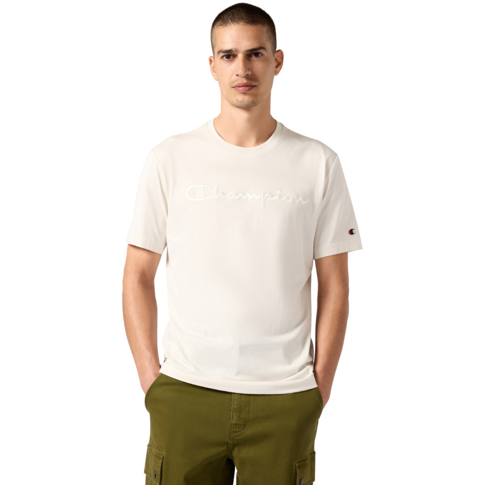 Champion T-särk meestele SS Tee Kremowa 220273 WW056 suurus XL