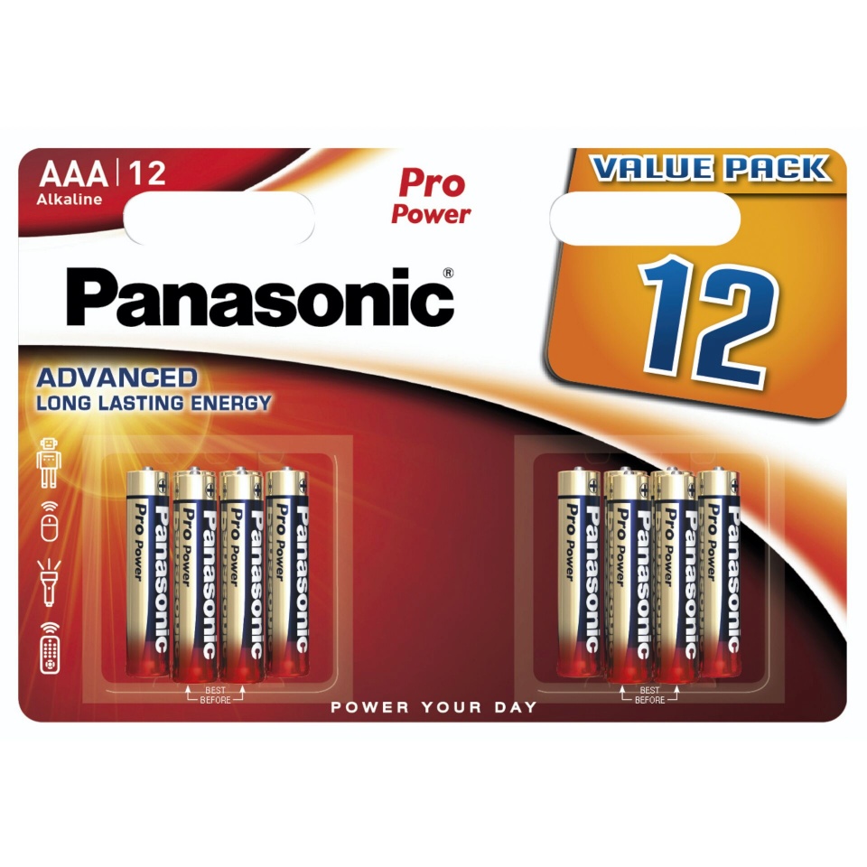 Panasonic patarei 1x12 Pro Power LR 03 Micro AAA