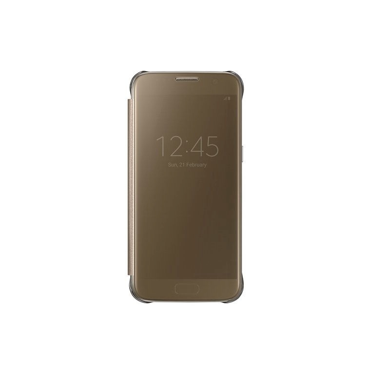 Samsung Galaxy S7 kaitseümbris Clear View Cover, kuldne