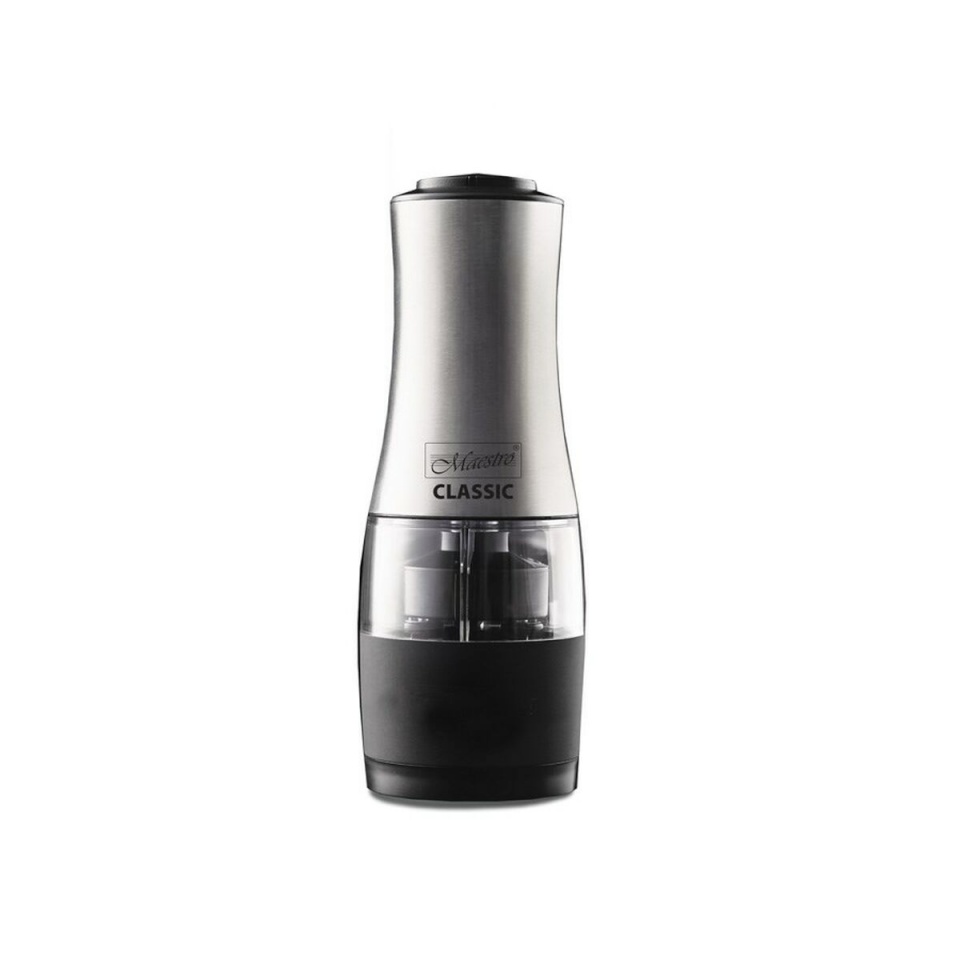 Maestro soola-ja pipraveski MR-1724 M Electric Salt and Pepper Grinder, must/hõbedane