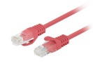 Lanberg võrgukaabel Patchcord cat.5e UTP 3m punane 10-pack fluke passed PCU5-20CC-030