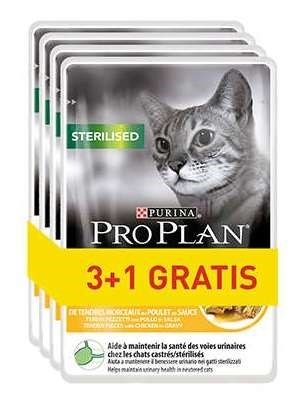 Purina Nestle kassitoit Pro Plan Sterilised Chicken, 85g 3+1