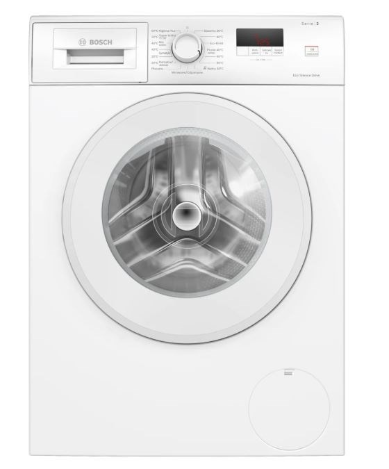 Bosch pesumasin WGE02201PL Series 2 Front-Loading Washing Machine, 7kg, 1200 p/min, valge