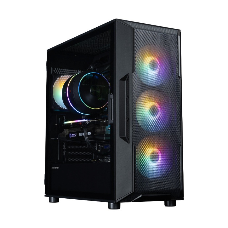 Zalman korpus PC case I3 NEO V2 Mid Tower RGB fan x4 must
