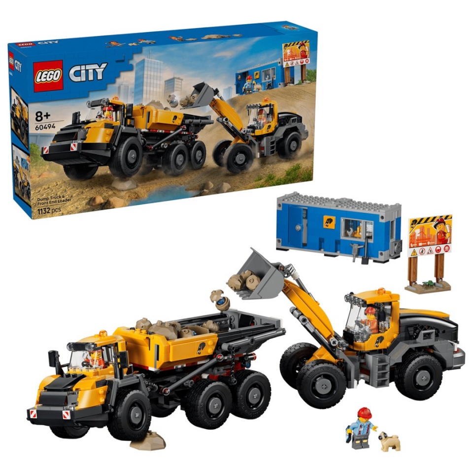 Lego klotsid City 60494 - Wywrotka i ładowarka czołowa