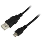 LogiLink kaabel USB2.0 type A male to type micro B male, 0,6m, black