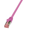 LogiLink Patchcord Cat.6 S/FTP PIMF PrimeLine 1,00m pink