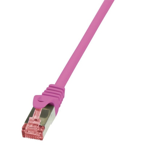 LogiLink Patchcord Cat.6 S/FTP PIMF PrimeLine 3,00m pink