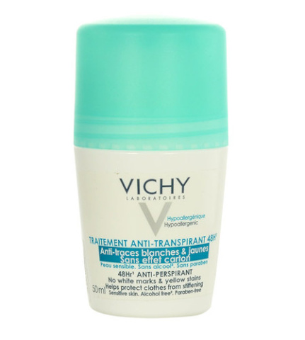 Vichy deodorant Antiperspirant Hypoallergenic Roll-on 48h 50ml, naistele