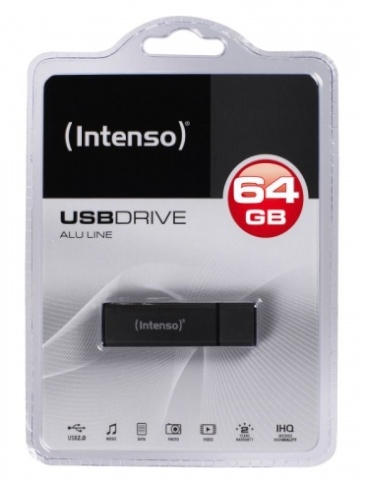 Intenso mälupulk Alu Line 64GB Anthracite USB 2.0