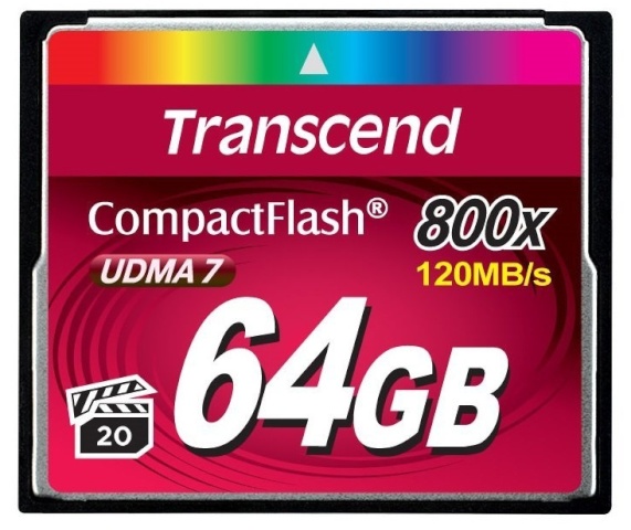 Transcend mälukaart CF 64GB 800x