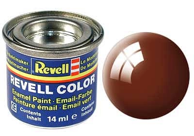 Revell emailvärv Email Color 80 Mud Brown Gloss, poripruun