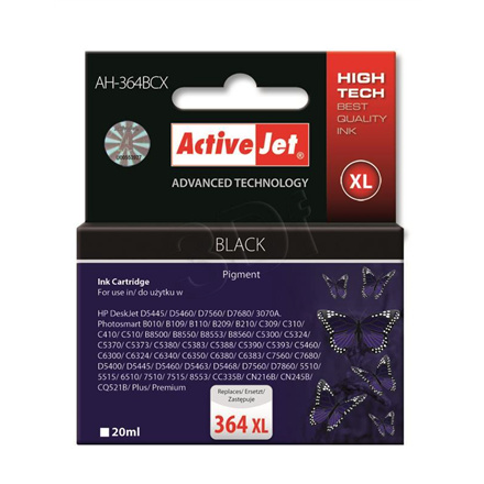 ActiveJet tindikassett AH-364BCX HP CB321EE nr 364XL must