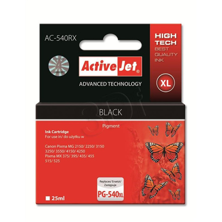 Activejet tindikassett AC-540RX (Canon, PG-540XL premium 25ml must)