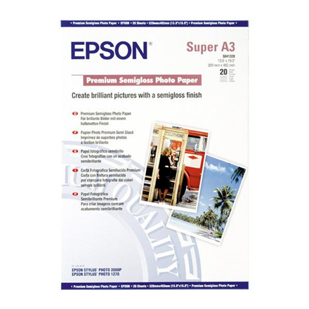 Epson fotopaber Semigloss Photo Paper DIN A3+, 250g/m2, 20 lehte