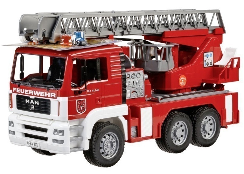 Bruder mänguauto MAN Fire Engine with Ladder, Pump, Light and Sound
