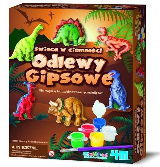 4M meisterdamiskomplekt Castings Plaster, Dinosaurs