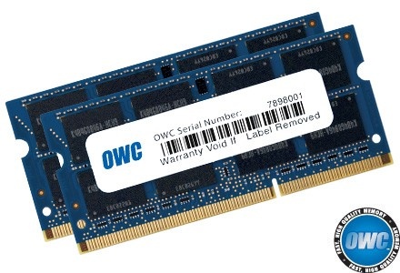 OWC mälu 16GB 2x8GB DDR3 SO-DIMM 1866MHz CL11 Apple Qualified