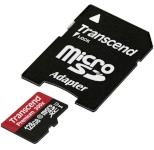 Transcend mälukaart microSDXC 128GB Class 10 UHS1 + Adapter