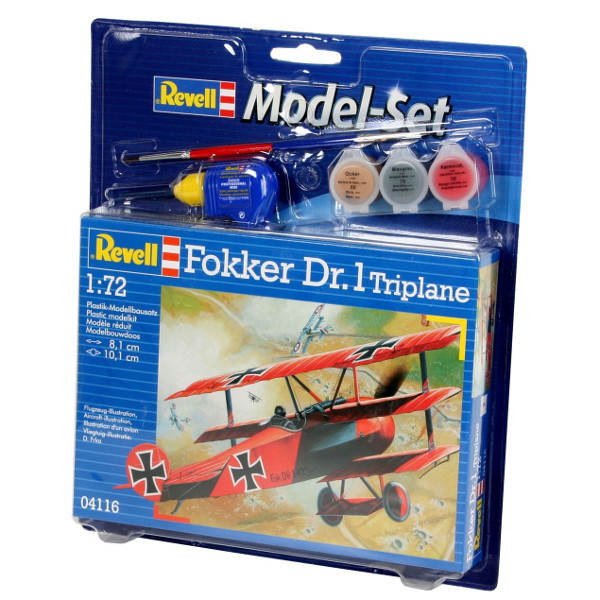 Revell mudelikomplekt Model Set Fokker Dr. 1 Tripla
