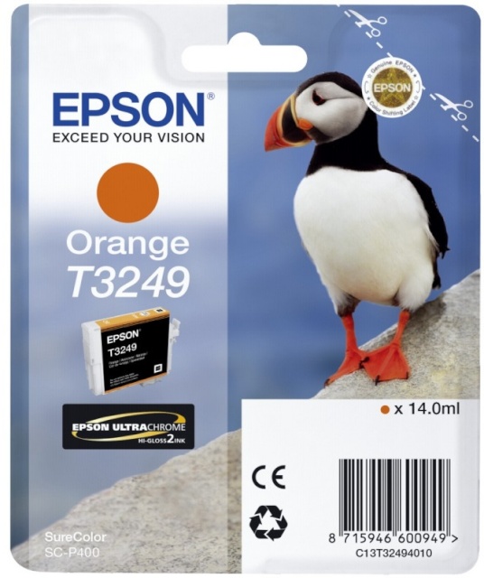 Epson tindikassett T3249 oranž