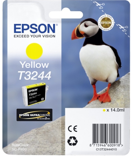 Epson tindikassett T3244 kollane