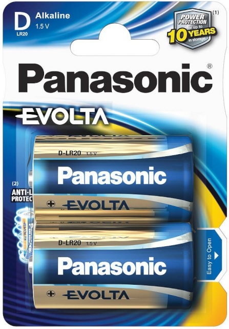Panasonic patarei Evolta Mono D LR20 (LR20EGE/2B) 2tk.