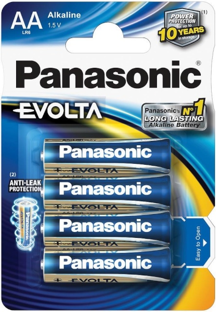 Panasonic patarei Evolta AA 4tk. (LR6EGE/4B)